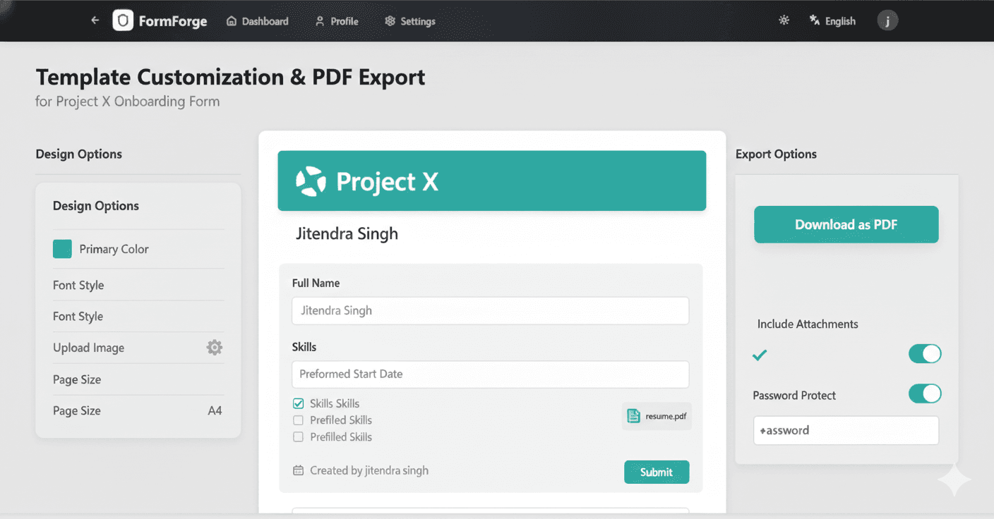Form Builder App — view 4