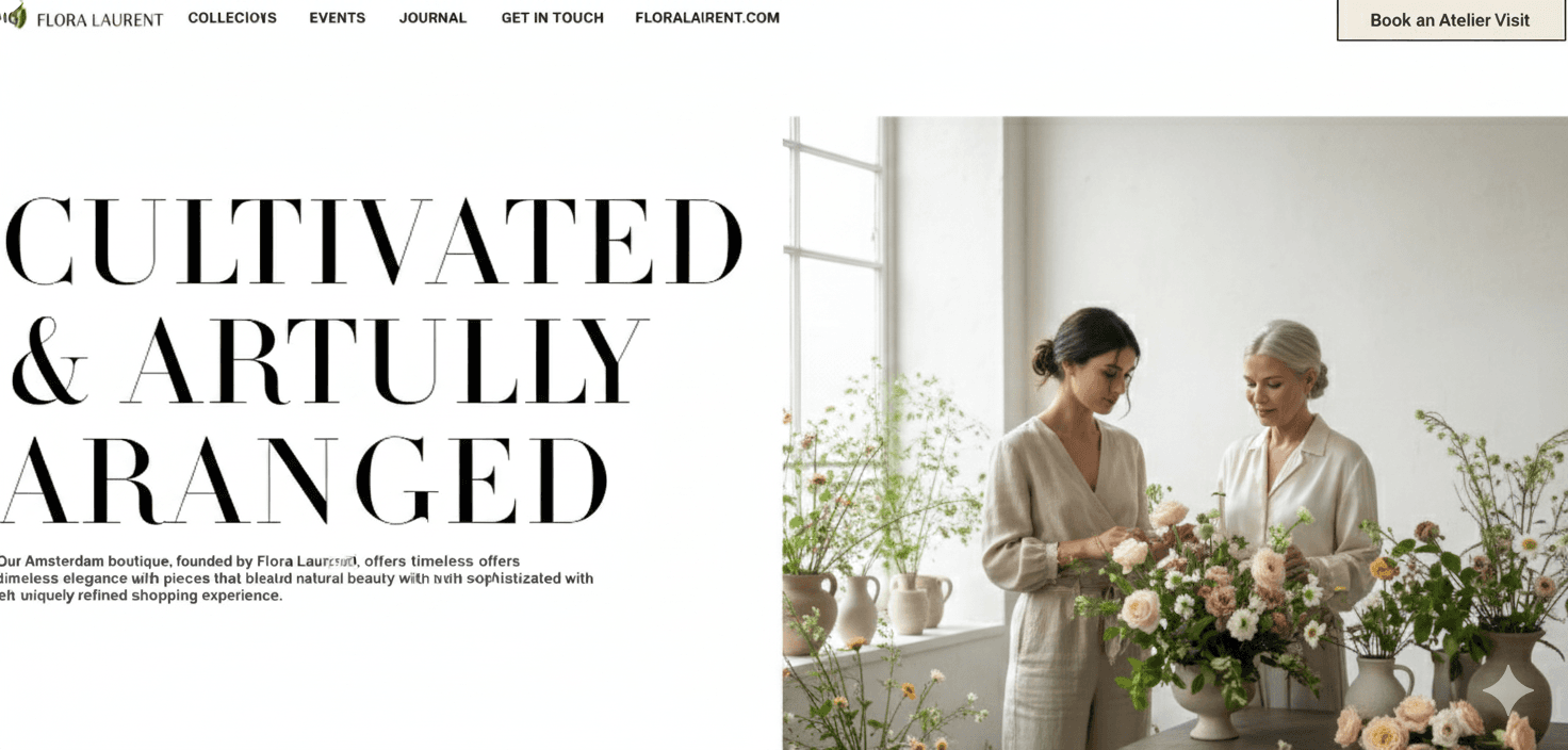 Salon Website — view 1