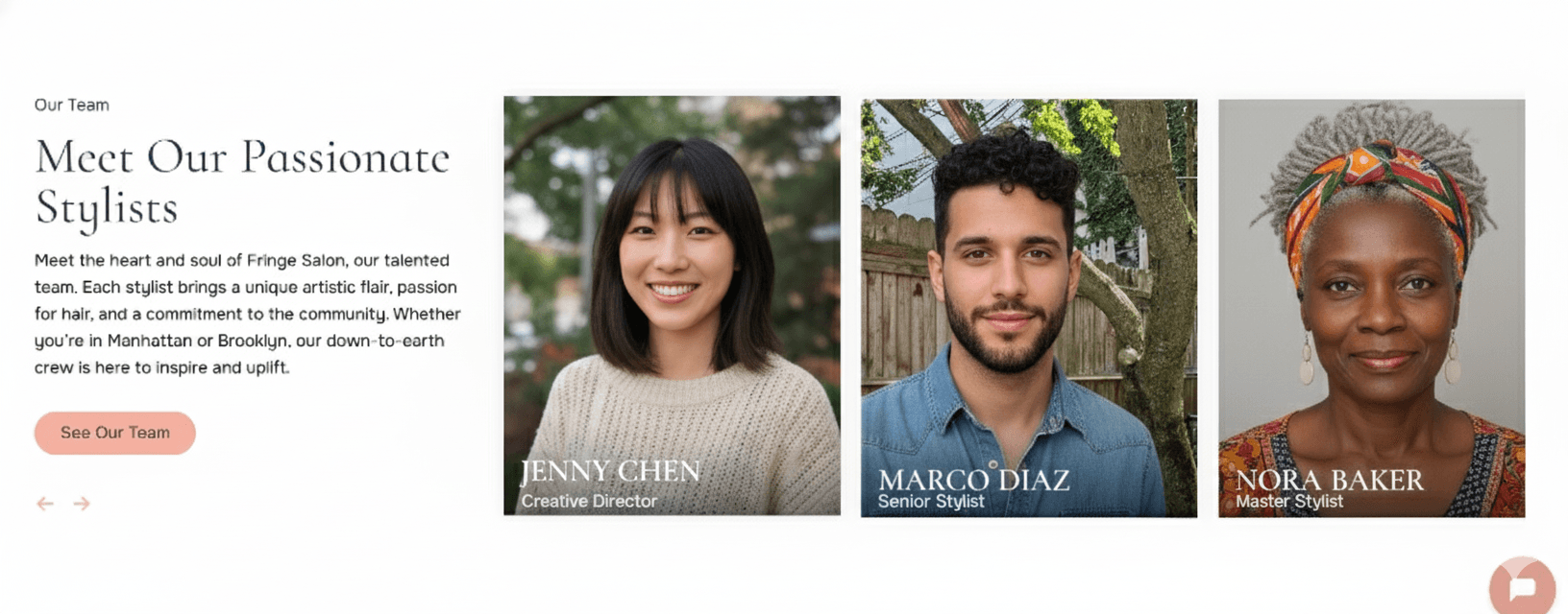 Salon Website — view 4